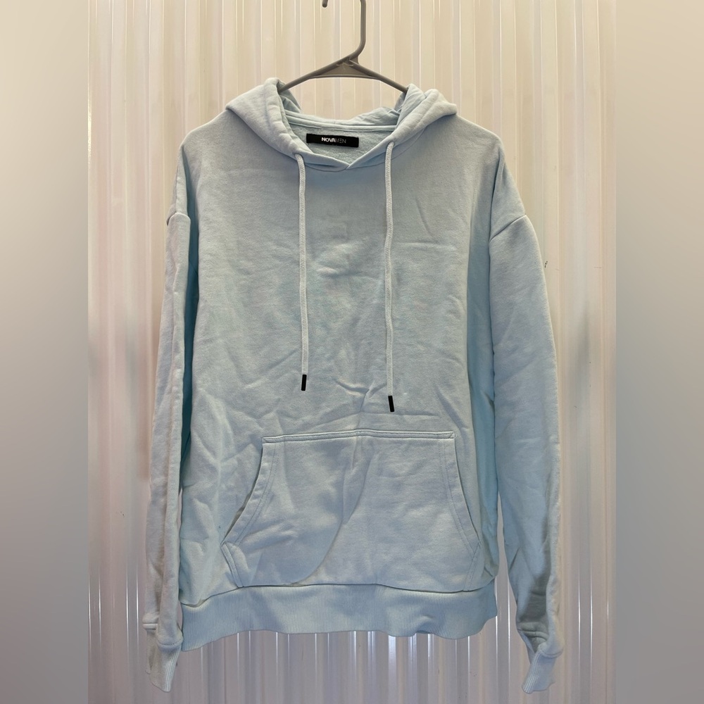 Fashion Nova Men Light Blue Hoodie‎